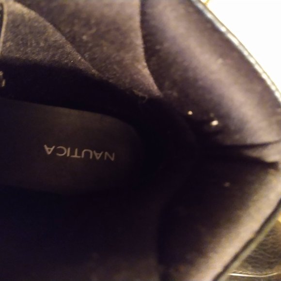 Nautica Black leather like boots Size 8.5 - Picture 5 of 6